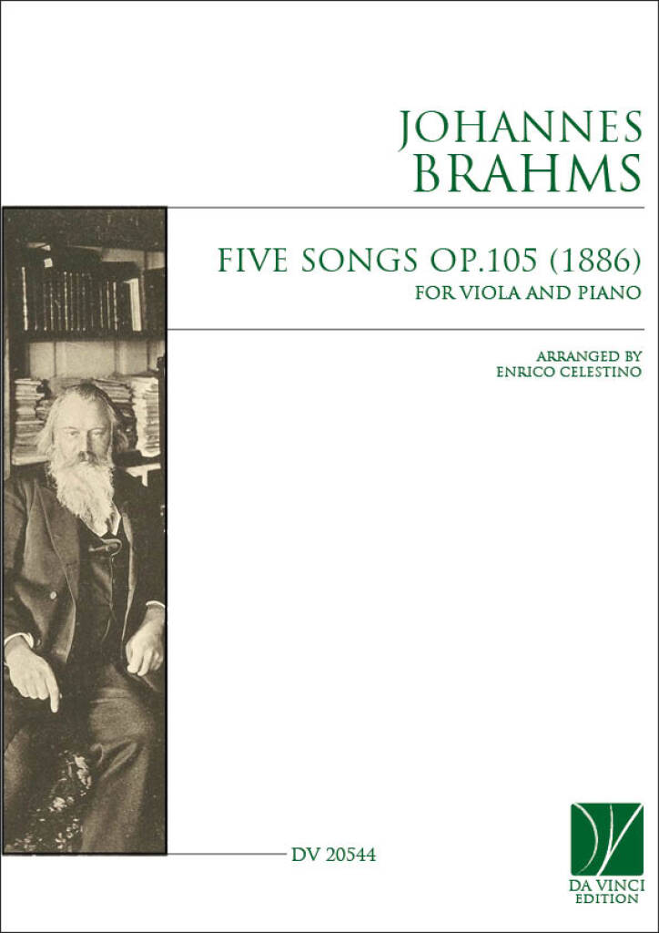 Five Songs (1886), for Viola and Piano